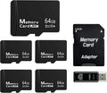 5-Pack 64GB Micro SD Card for Dashcam & Security Cam U3 V30 A1 | High Endurance by Unknown
