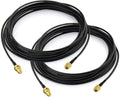 Bingfu WiFi Antenna Extension Cable 2-Pack RP-SMA Male to RP-SMA Female by Bingfu-AntennasConnectivity