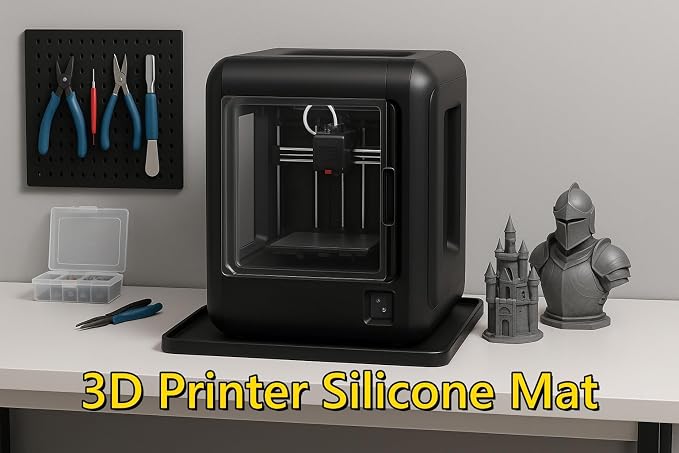 Silicone Mat for 3D Printers, Anti-Slip Pad Compatible - Image 3