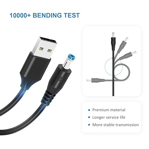 Powseed 5V Universal DC Power Cable, USB to DC Charging Cord - Image 5