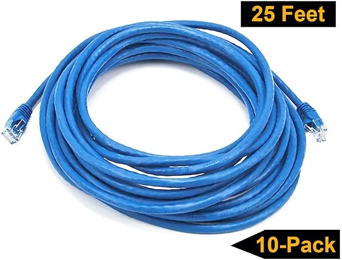 iMBAPrice 25'Cat5e Network Ethernet Patch Cable, 10 Pack - Image 7