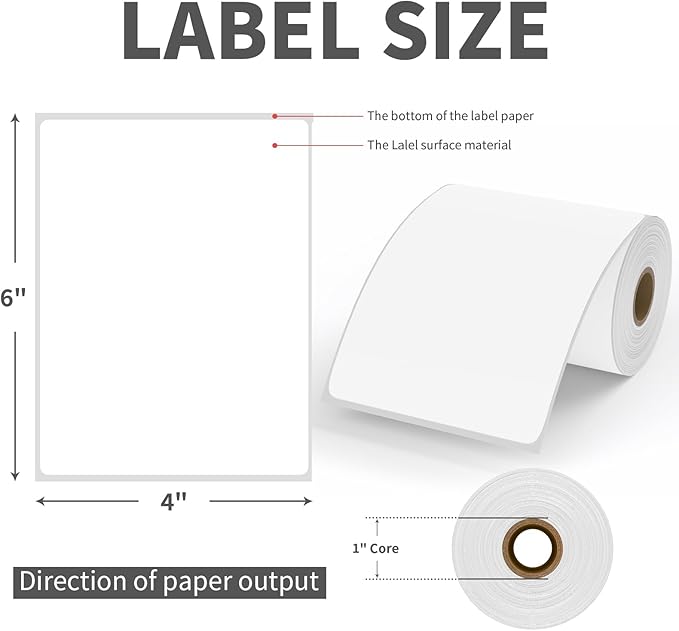 9527 Product 4" x 6" Thermal Labels - Image 2