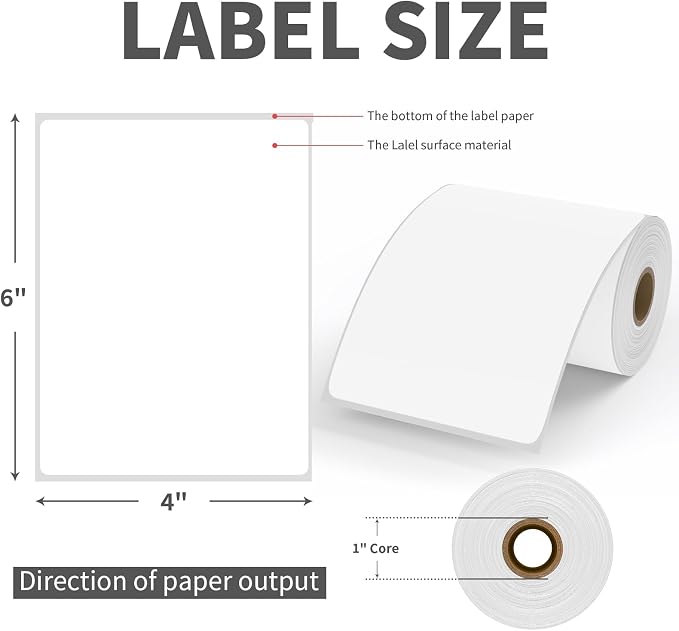 9527 Product Shipping Labels 4x6, 20 Rolls x 250 Labels, Direct Thermal - Image 4