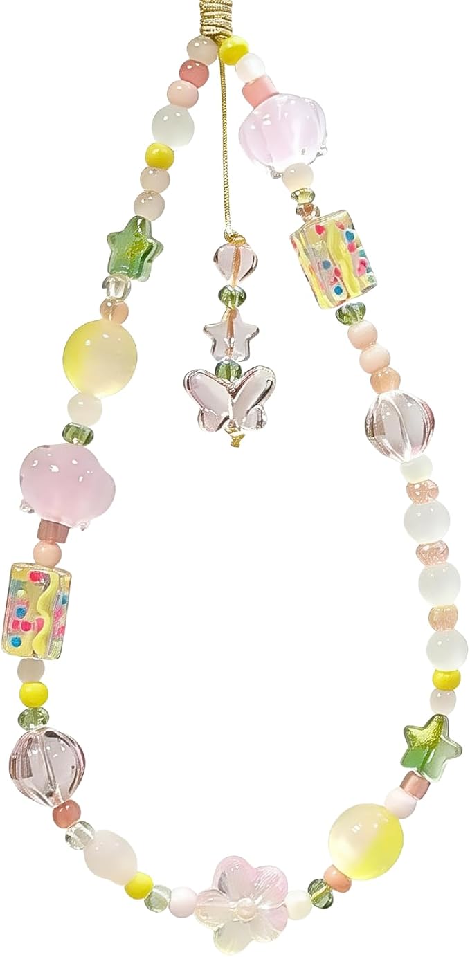 Beaded Camera Wrist Strap Cute Digital Camera Charm Lanyard, Phone Wristlet by CasaPopz