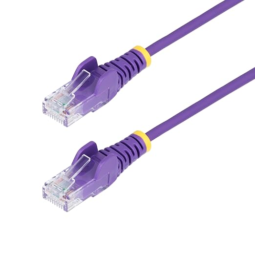 StarTech.com 4ft Purple Slim CAT6 Ethernet Cable, Snagless RJ45, 28AWG Pure by StarTech