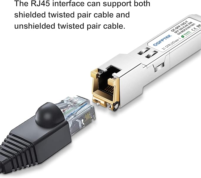 10Gbe SFP to RJ45 Copper Module, 10GBASE-T SFP+ Transceiver, mini gbic - Image 2