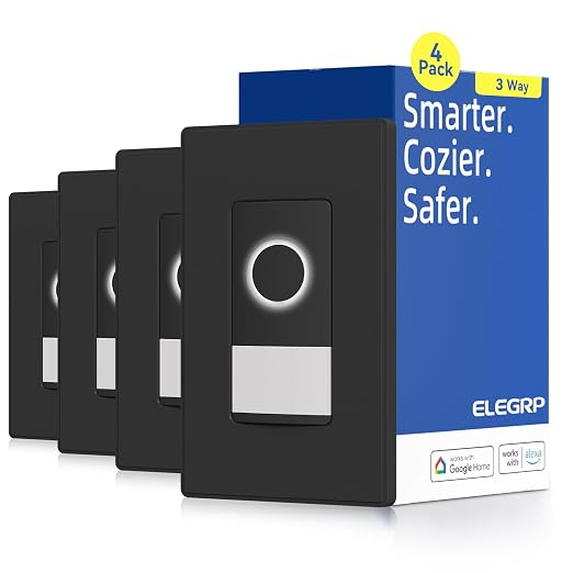 ELEGRP Smart Motion Sensor Switch, 2.4GHz Wi-Fi 3 Way Light Switch Compatible by ELEGRP%7CELEGROUP