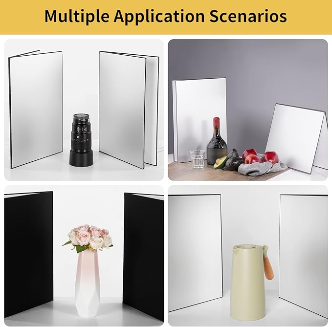 Meking 3 in 1 Photography Reflector Cardboard, 17 x 12 inches Folding Light - Image 2