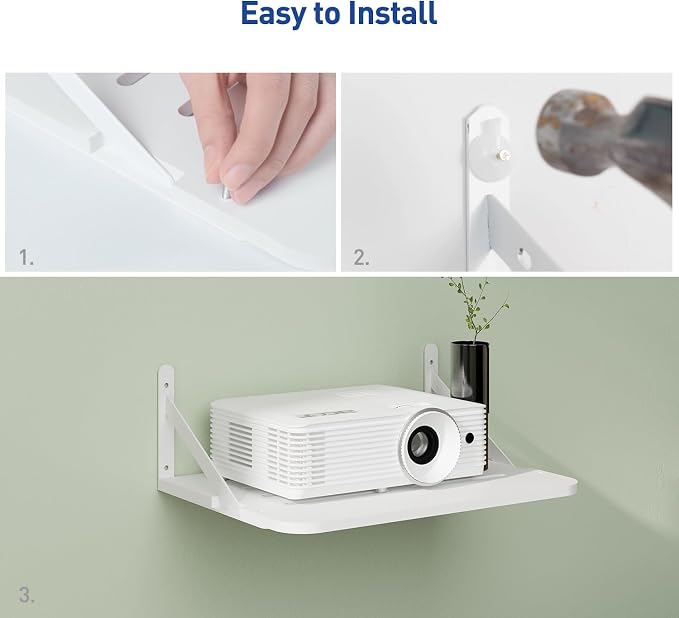 Small Mini Projector Shelf, Modem Shelf, Router Shelf, Floating Projector Wall - Image 6