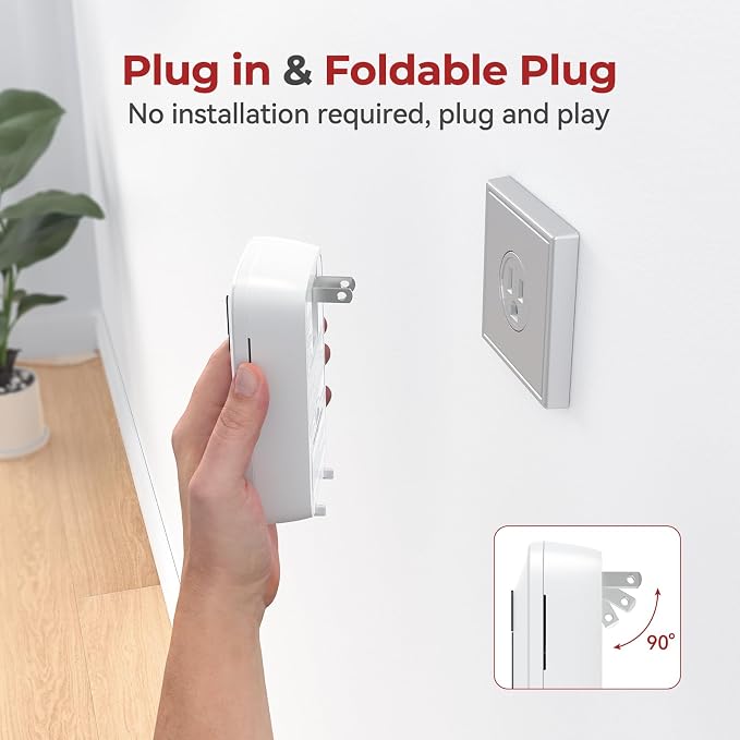 Siterlink Carbon Monoxide Detectors Plug in, 10 Year Replaceable Battery - Image 5