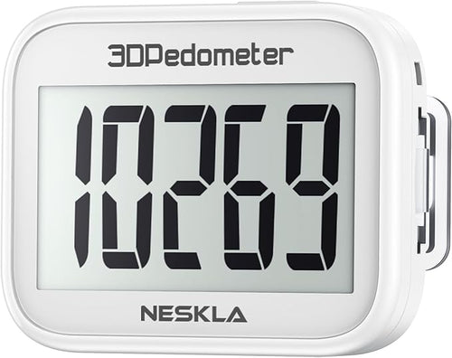 3D Pedometer for Walking, Simple Step Counter by NESKLA