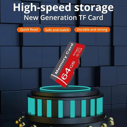 2 Pack Memory Card 64GB with Adapter, High Speed TF Card, UHS-I C10 A1 Memory - Image 2