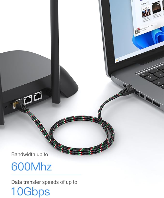 SNANSHI Cat 7 Ethernet Cable 20 ft - Image 4