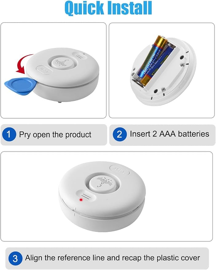 Water Leak Detectors for Home, 120dB Adjustable Water Leak Alarm for WiFi - Image 9