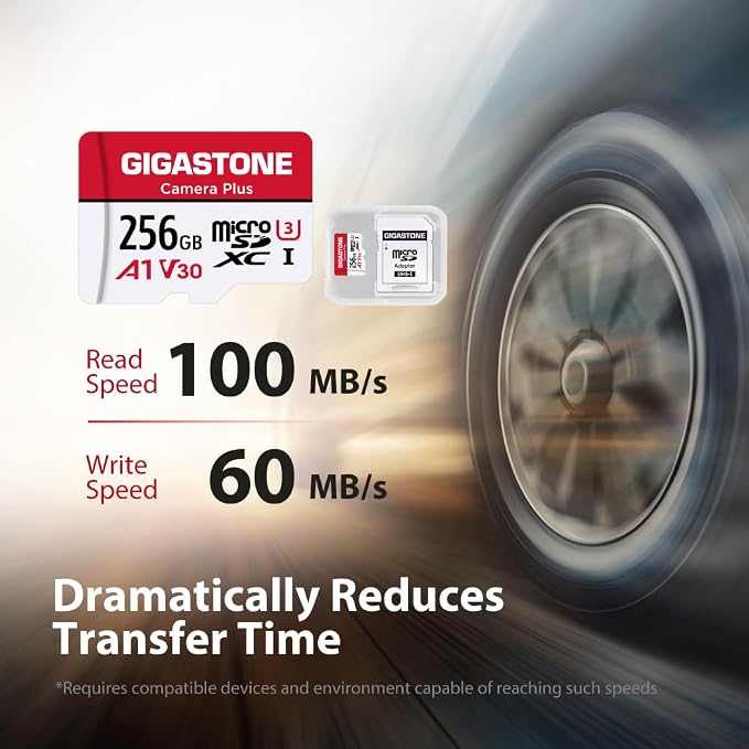 Gigastone 256GB Camera Plus Series Memory Card, Read Speed up to 100MB/s. Ideal - Image 2