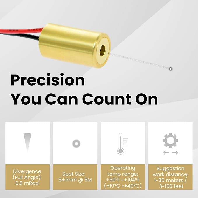 IR Dot Laser Module, Class 3R, VLM-940-01 LPA – - Image 2