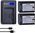 Batmax 2Packs NP-FH50 Battery + LCD USB Charger by Batmax