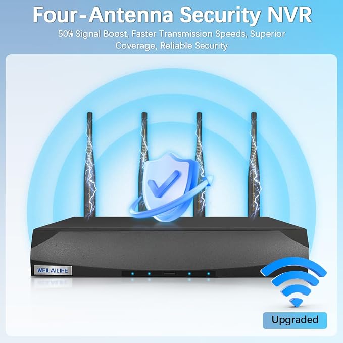 【90ft Super Night Vision】 Outdoor Wireless Security Camera System, Wireless - Image 9