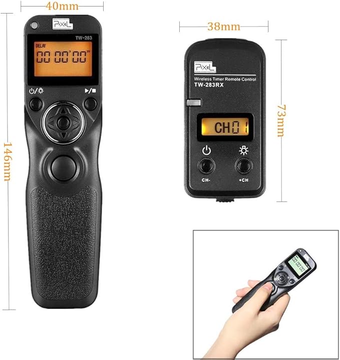 Pixel Remote Shutter Intervalometer TW283-E3 LCD Multi-Function Shutter Remote - Image 3