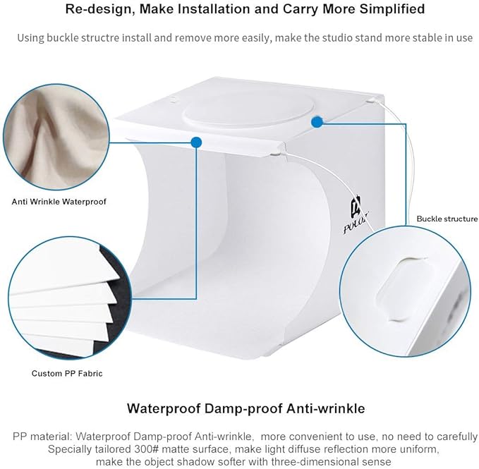 Mini Photo Studio Super Bright Photography Light Box Lightbox Portable Shooting - Image 4