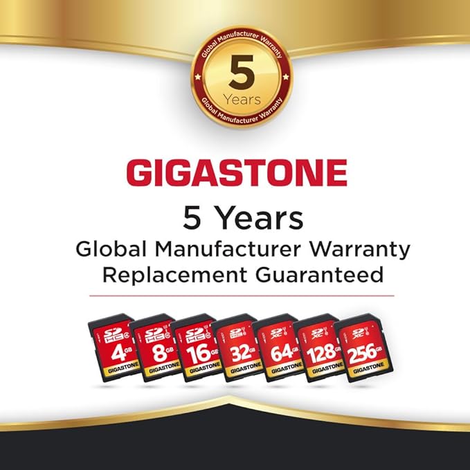 GIGASTONE 64GB SD Card 10-Pack UHS-I U1 Class 10 SDXC Memory Card High Speed - Image 8