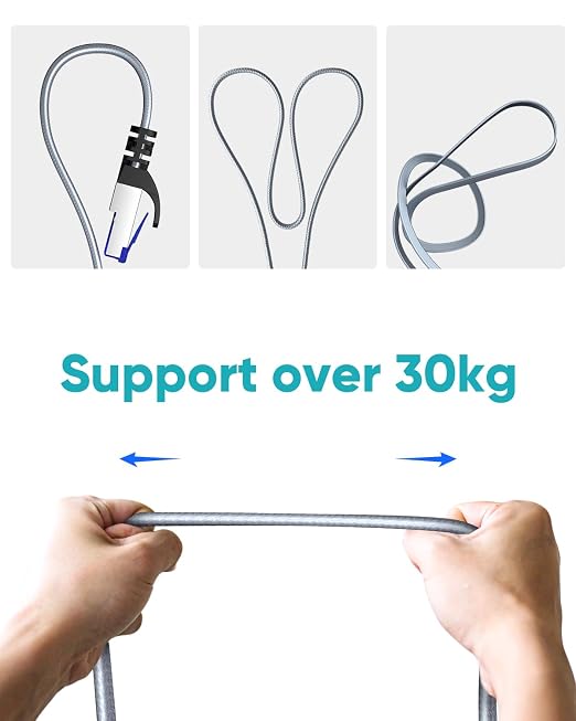 BUSOHE Cat 8 Ethernet Cable 4 FT 5 Pack, Nylon Braided High Speed Heavy Duty - Image 6