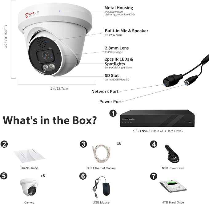 Anpviz 16 Channel NVR PoE Security Camera System - Image 9