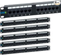 ICC CAT6 Patch Panel, UL Listed & PoE++ Rated Gigabit Applications, Rackmount by ICC