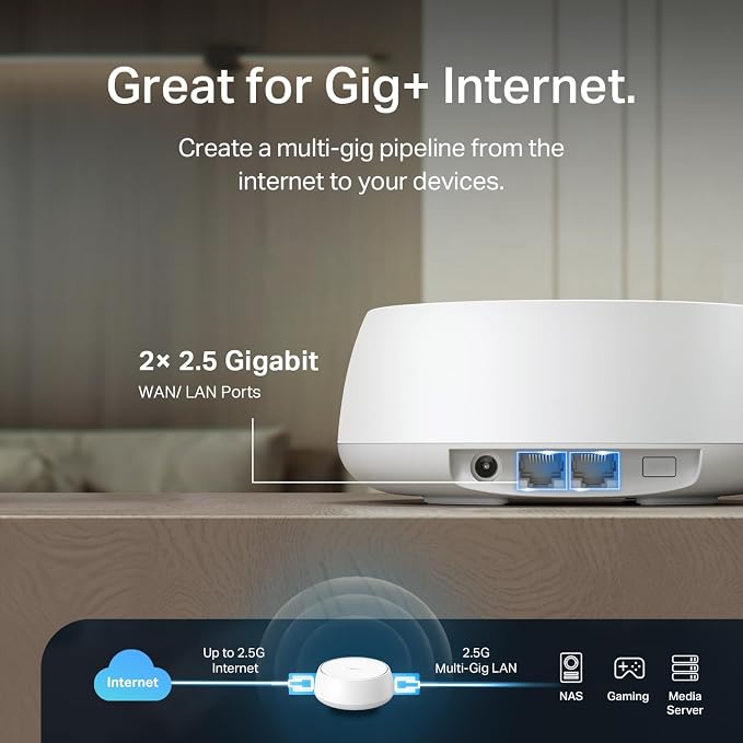 TP-Link Deco 7 BE23 Dual-Band BE3600 WiFi 7 Mesh Wi-Fi Router | 4-Stream 3.6 - Image 6
