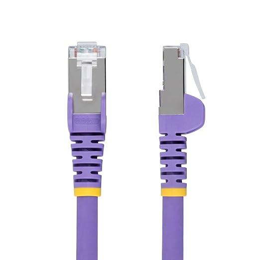StarTech.com 50ft Purple CAT6a Ethernet Cable, Snagless RJ45, 100W PoE++ - Image 2