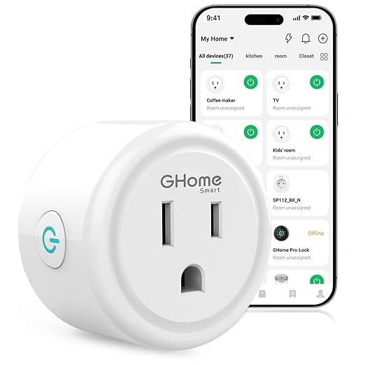 GHome Smart Plug, WiFi Smart Plugs Work by GhomeSmart