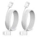 Ultra Slim 90° Degree Cat 6A Ethernet Cable Left Angled 6.6 Feet 2Pack by DUTEVOLNS