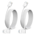 Ultra Slim 90° Degree Cat 6A Ethernet Cable Left Angled 25 Feet 2Pack, 10Gbps by DUTEVOLNS