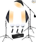 Skytex Softbox Lighting Kit 3Pack 20x28in Soft Box|28in Octa Softbox|85W by skytex