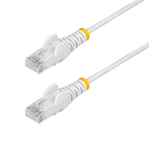 StarTech.com 30ft White Slim CAT6 Ethernet Cable, Snagless RJ45, 28AWG Pure by StarTech