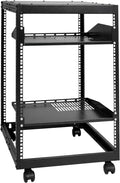 VEVOR 15U Open Frame Server Rack, Free Standing or Wall Mount Network Server by VEVOR