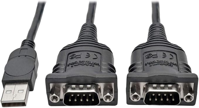 Tripp Lite 6ft 2-Port USB to DB9/ RS 232 Serial Adapter Cable FTDI, COM by TrippLite