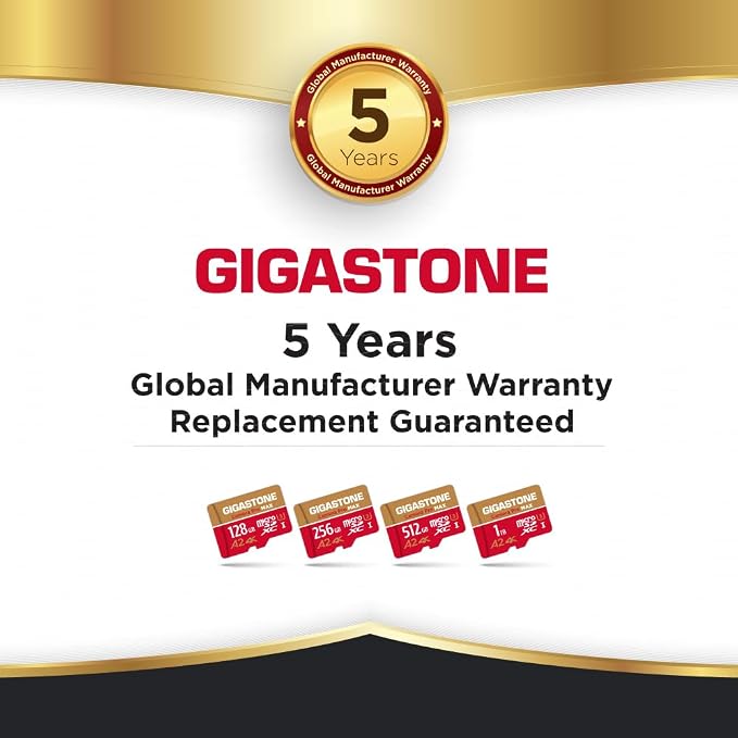 【5-Years Data Recovery】 GIGASTONE 512GB Micro SD Card, 4K Camera Pro MAX - Image 9
