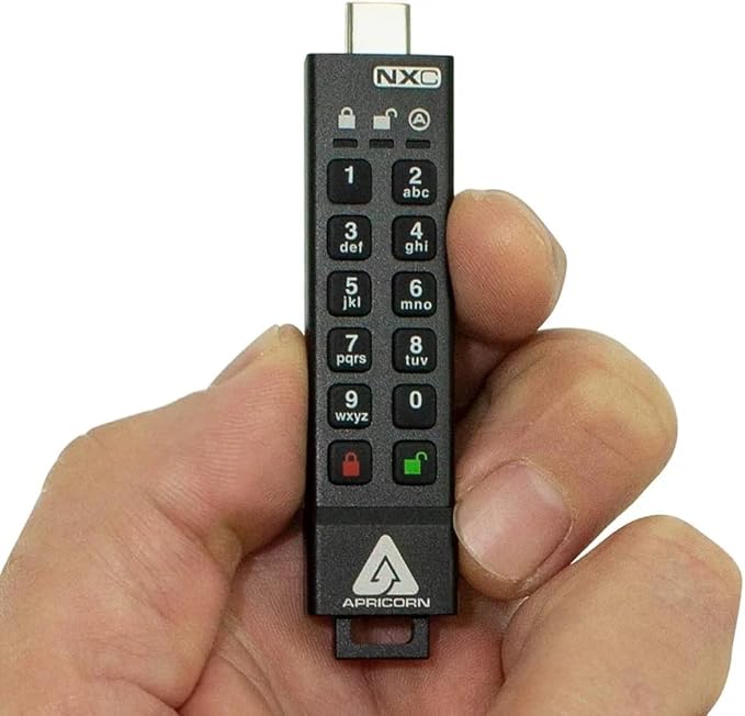 Apricorn 512GB Aegis Secure Key 3 NXC 256-Bit Hardware-Encrypted USB 3.2 Type C - Image 4