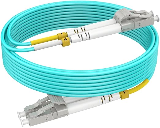 2m OM3 LC LC Fiber Patch Cable, Options 7inch~500ft, Duplex 40G LSZH, by RamboCables