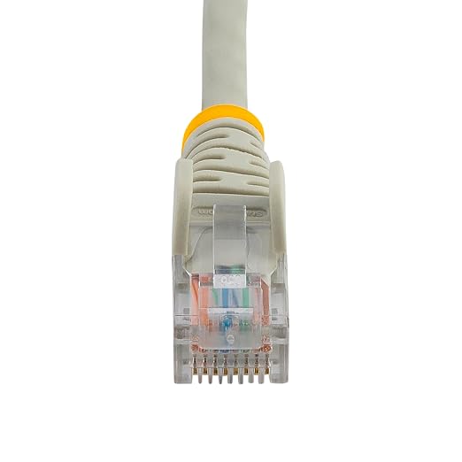 StarTech.com Cat5e Ethernet Cable - 1 ft - Gray- Patch Cable - Snagless Cat5e - Image 4