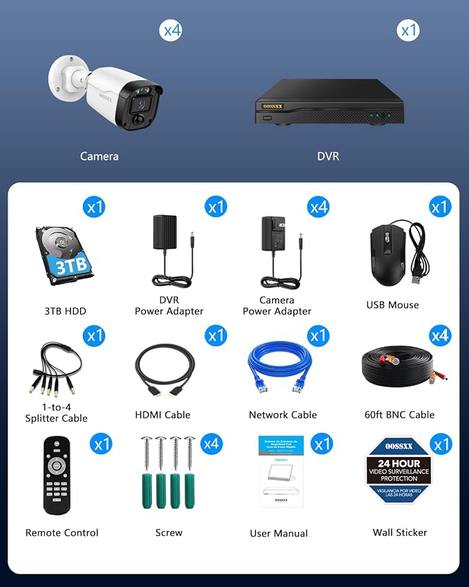 5MP Wired Security Camera System Outdoor, 8CH DVR - Image 9