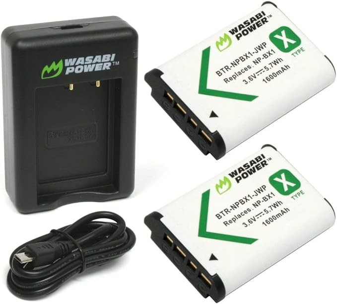 Wasabi Power NP-BX1 Battery and Dual USB Charger by WasabiPower