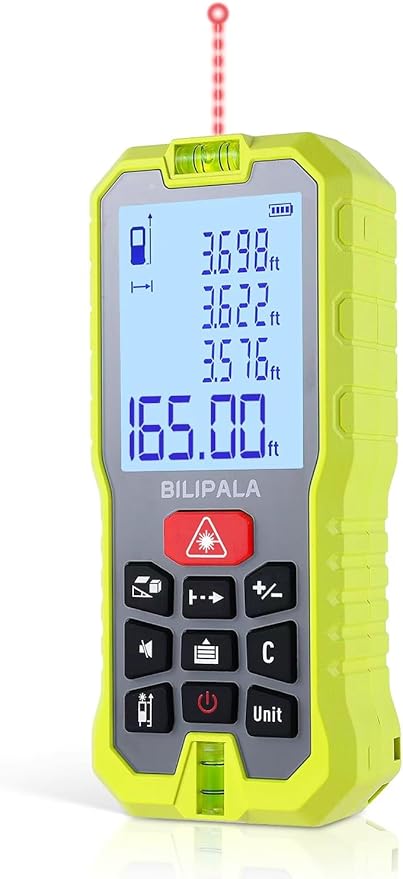Laser Distance Measuring Tool, 70M/229ft Laser Measure, ±2mm Accuracy Laser by BILIPALA