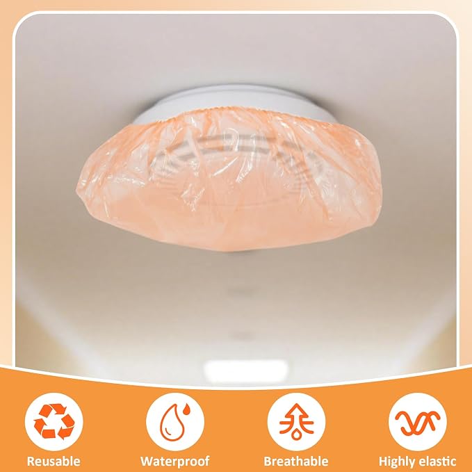 12 Pcs Orange Smoke Detector Covers - Image 3