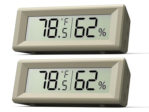 Small Digital Hygrometer, Humidity Meter, Indoor Thermometer, Room Temperature by PFTTDD