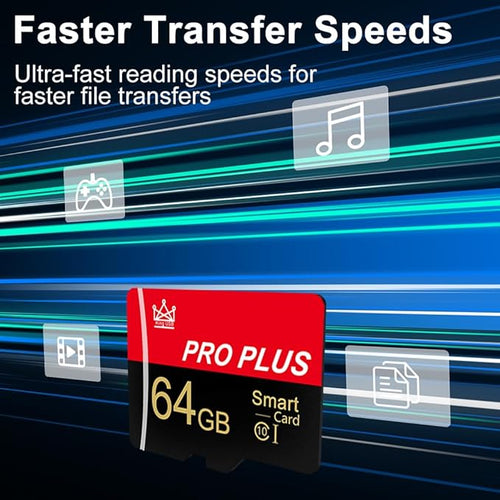 3 Pack Memory Card 64GB with Adapter, High Speed TF Card, UHS-I C10 A1 Memory - Image 2