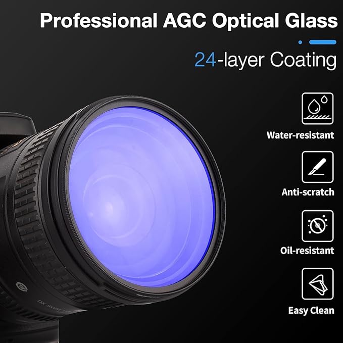 WalkingWay 77mm Retro Soft Filter Vintage Pro-Mist Warm Diffusion Lens Filter - Image 5