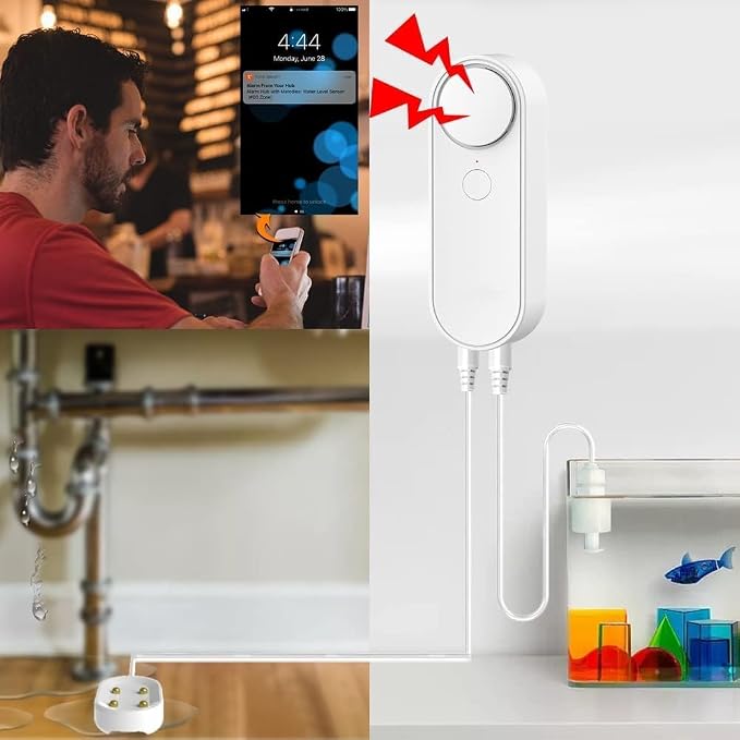WiFi Water Leak / Water Level 2 in 1 Detector, Smart Water Sensor Alarms - Image 5