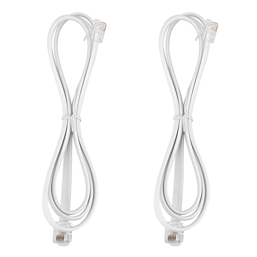 LanSenSu RJ12 Cable Phone Cord RJ12 6P6C Male to Male Straight Wired by LanSenSu